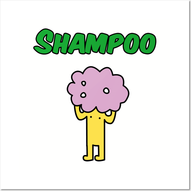 Shampoo | Raimu's practice tee Wall Art by PinPom